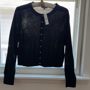 Black merino wool cardigan from J.Crew